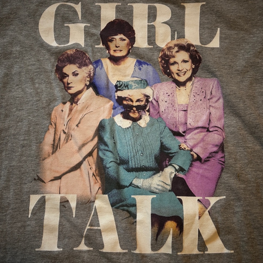 Gray 'Girl Talk' Graphic Golden Girls T-Shirt - Picture 2 of 4